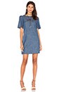 view 1 of 3 A Line Dress in Chambray