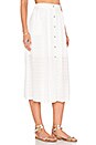 view 2 of 4 JUPE LONGUE BUTTON FRONT in White