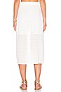 view 3 of 4 JUPE LONGUE BUTTON FRONT in White