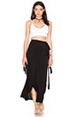 view 4 of 4 Wrap Midi Skirt in Black