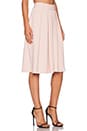 view 2 of 3 Pleated Midi Skirt in Pink Texture