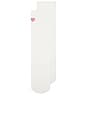 view 3 of 4 Breathe Grip Sock in White & Berry