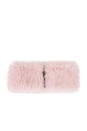 view 2 of 2 Faux Fur Headband in Pink Tulle