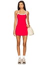 view 1 of 3 MoveWell Avery Dress in Lava Red & White