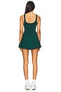 view 3 of 3 MoveWell Lennox Pleated Dress in Forest Green