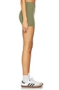 view 3 of 6 Isla Micro Rib 3 Inch Short in Clover Green