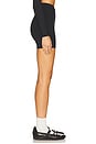 view 3 of 6 FlowWell Callista Crossover 4 Inch Short in Black