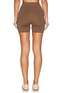 view 5 of 6 Flowwell Ryanne Crossover 4 Inch Short in Cocoa & Cream