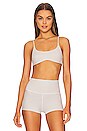 view 2 of 4 LoungeWell Amina Sports Bra in Sky Grey Heather