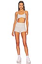 view 4 of 4 LoungeWell Amina Sports Bra in Sky Grey Heather