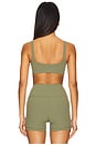 view 3 of 4 Addison Micro Rib Sports Bra in Clover Green