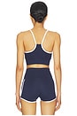 view 3 of 4 Movewell Morgan Sports Bra in Navy & White