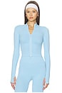 view 1 of 5 Spencer Seamless Jacket in Ice Blue