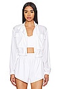 view 1 of 5 Aspyn Cropped Jacket in Bright White