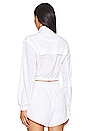 view 4 of 5 Aspyn Cropped Jacket in Bright White