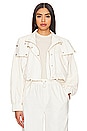 view 1 of 6 Mariposa Hooded Jacket in Antique White