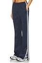 view 3 of 6 The Track Pant in Navy & Bone