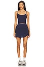 view 5 of 6 MoveWell Harlow Pleated Skirt in Navy
