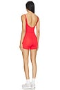 view 3 of 4 Movewell Quinn Romper in Lava Red