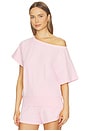 view 2 of 4 Whitney Off Shoulder Sweatshirt in Lilac Snow