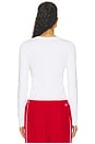 view 4 of 4 Estrella V Neck Shirt in White