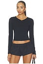 view 1 of 4 Estrella V Neck Shirt in Black