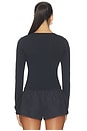 view 4 of 4 Estrella V Neck Shirt in Black