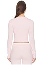 view 4 of 4 Florian Henley Top in Chalk Pink