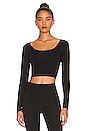 view 1 of 4 MoveWell Leo Long Sleeve Top in Black