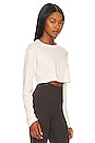 view 2 of 4 Stella Long Sleeve Cropped Tee in Parchment