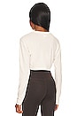 view 3 of 4 Stella Long Sleeve Cropped Tee in Parchment
