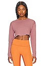view 1 of 4 Stella Long Sleeve Cropped Tee in Rose Taupe