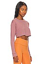 view 2 of 4 Stella Long Sleeve Cropped Tee in Rose Taupe