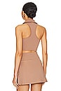 view 3 of 4 MoveWell Frankie Cropped Tank in Fresco Brown