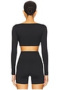 view 3 of 4 FlowWell Lara Long Sleeve Top in Black