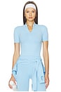 view 1 of 5 Jules Seamless Top in Ice Blue