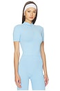 view 3 of 5 Jules Seamless Top in Ice Blue