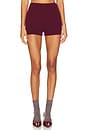 view 1 of 6 Gracie Short in Burgundy