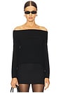 view 1 of 4 Perry Off The Shoulder Sweater in Black