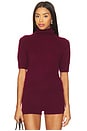 view 1 of 4 Tansy Short Sleeve Pullover in Burgundy