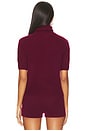 view 3 of 4 Tansy Short Sleeve Pullover in Burgundy