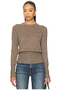 view 1 of 4 Laurel Cinched Waist Sweater in Hazelnut