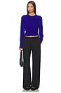 view 4 of 4 Laurel Cinched Waist Sweater in Cobalt