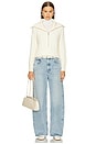 view 4 of 4 Tori Fisherman Zip Up Pullover in Ivory