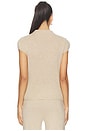 view 3 of 4 Brigitte Mock Neck Short Sleeve in Jute