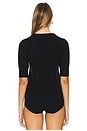 view 3 of 4 Celina Short Sleeve Pullover in Black