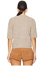 view 3 of 4 Brenda Short Sleeve Pullover in Heather Brown