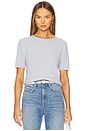 view 1 of 4 Diane Ribbed Top in Cornflower Blue