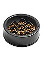 view 6 of 6 Slow Feeder Dog Bowl in Black