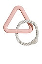 view 1 of 5 Small Triangle Tug Toy in Blush